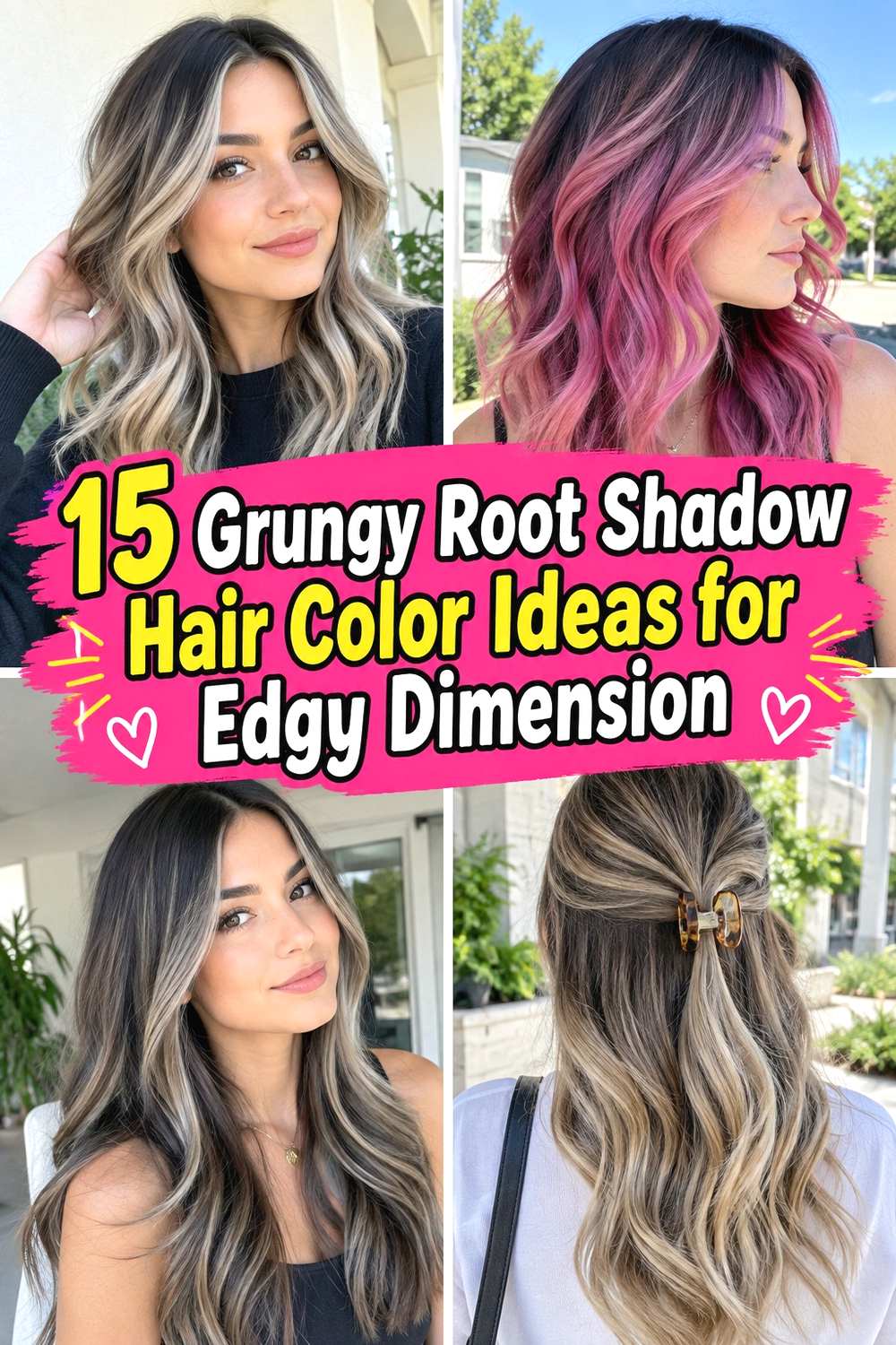 15 Grungy Root Shadow Hair Color Ideas for Edgy Dimension