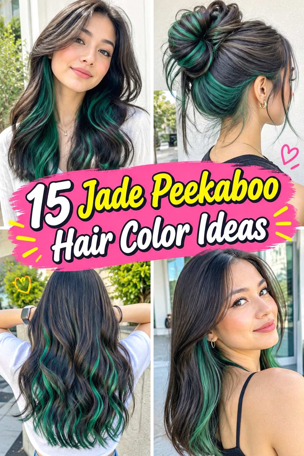 15 Jade Peekaboo Hair Color Ideas
