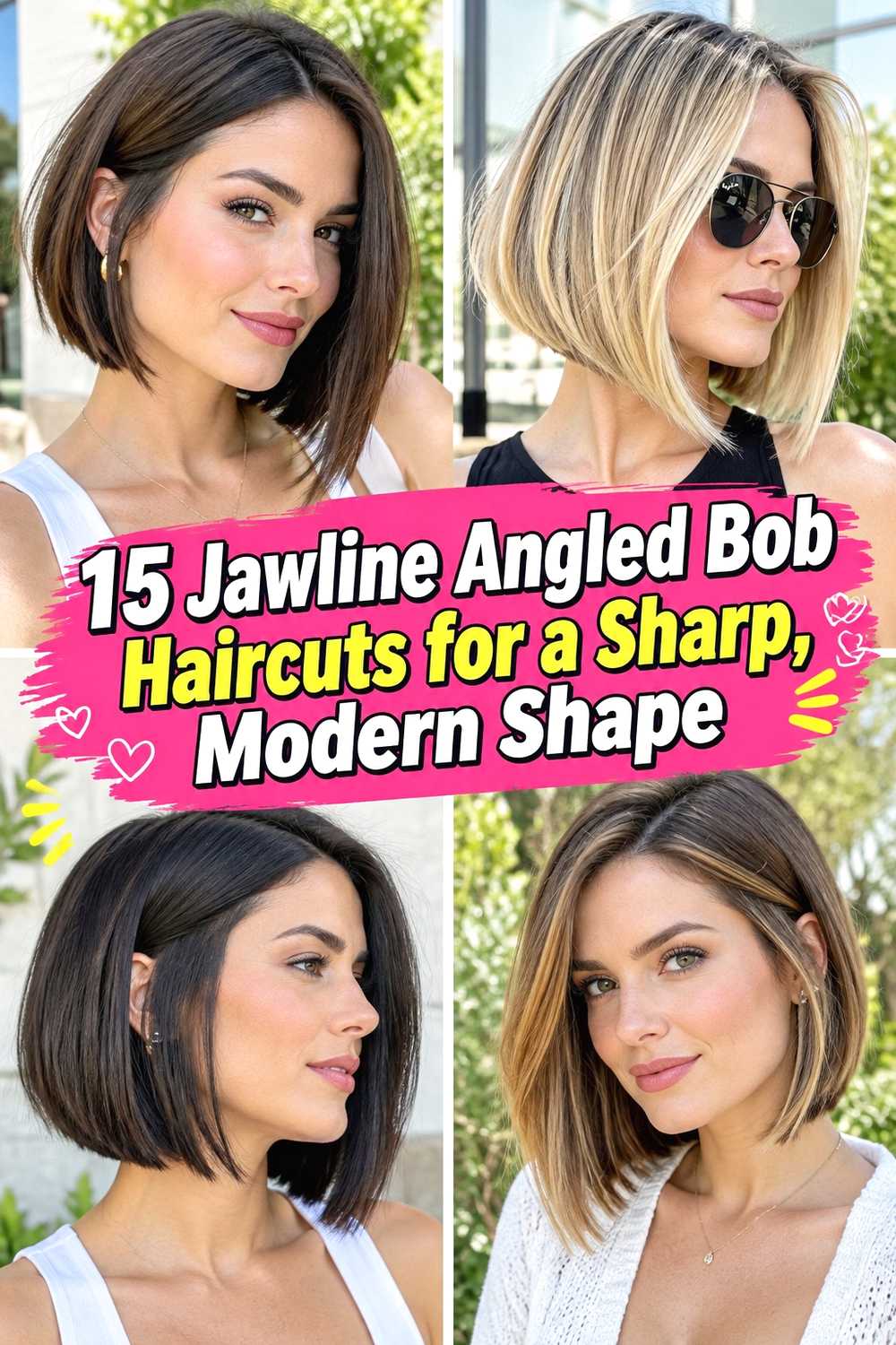 15 Jawline Angled Bob Haircuts for a Sharp, Modern Shape