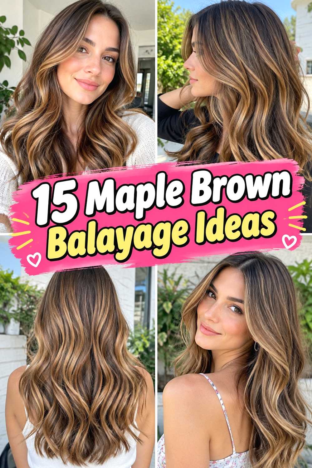 15. 15 Maple Brown Balayage Ideas