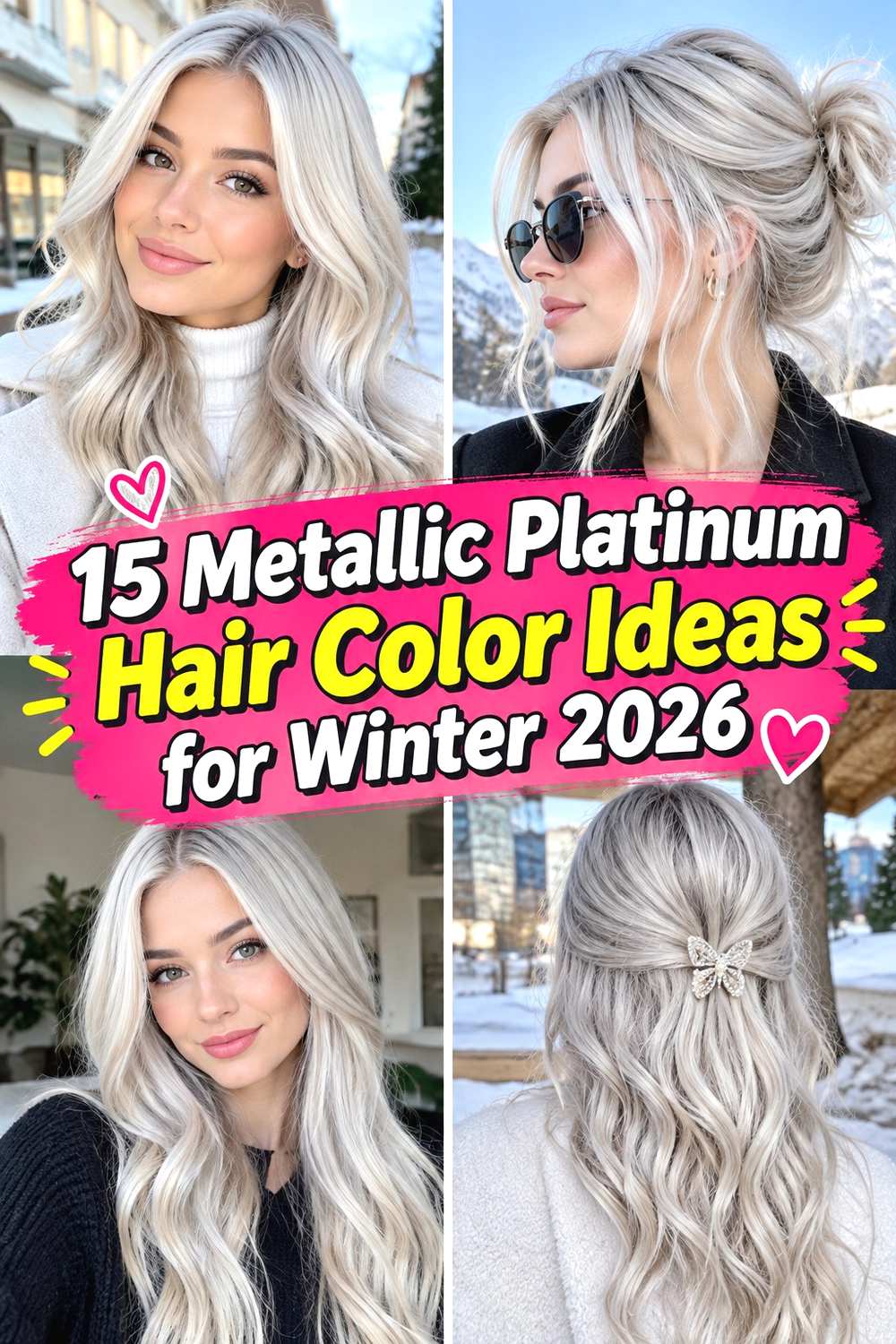 15 Metallic Platinum Hair Color Ideas for Winter 2026