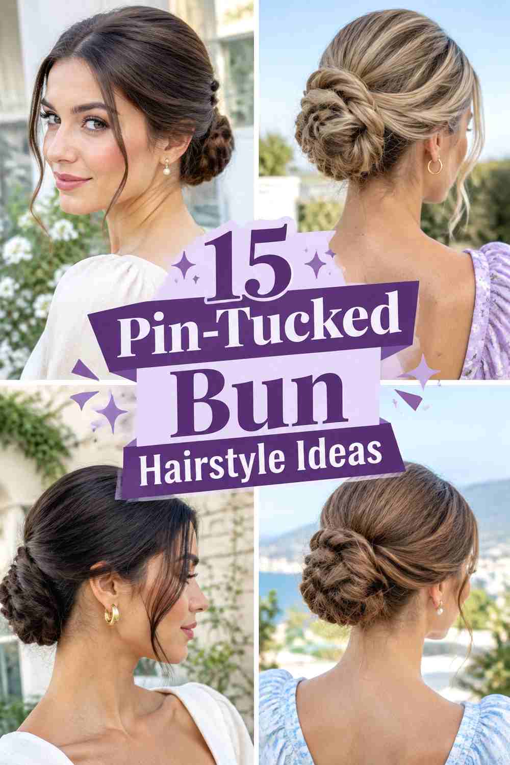 15 Pin-Tucked Bun Hairstyle Ideas