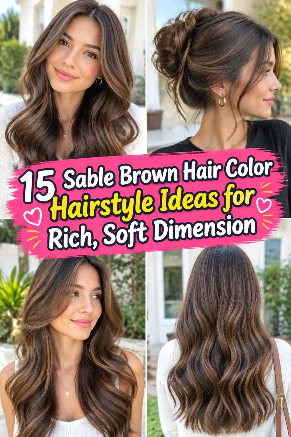 15 Sable Brown Hair Color Hairstyle Ideas for Rich, Soft Dimension