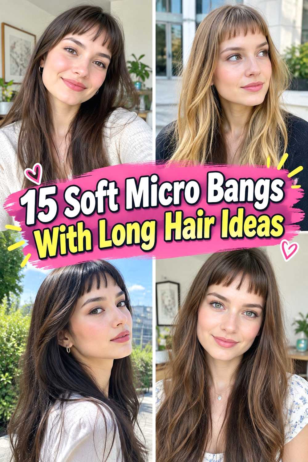 15 Soft Micro Bangs With Long Hair Ideas