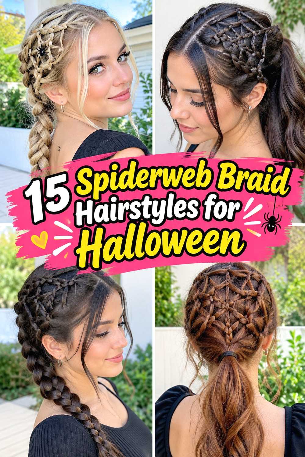 15 Spiderweb Braid Hairstyles for Halloween