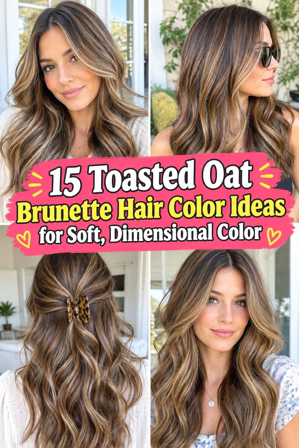 15 Toasted Oat Brunette Hair Color Ideas for Soft, Dimensional Color