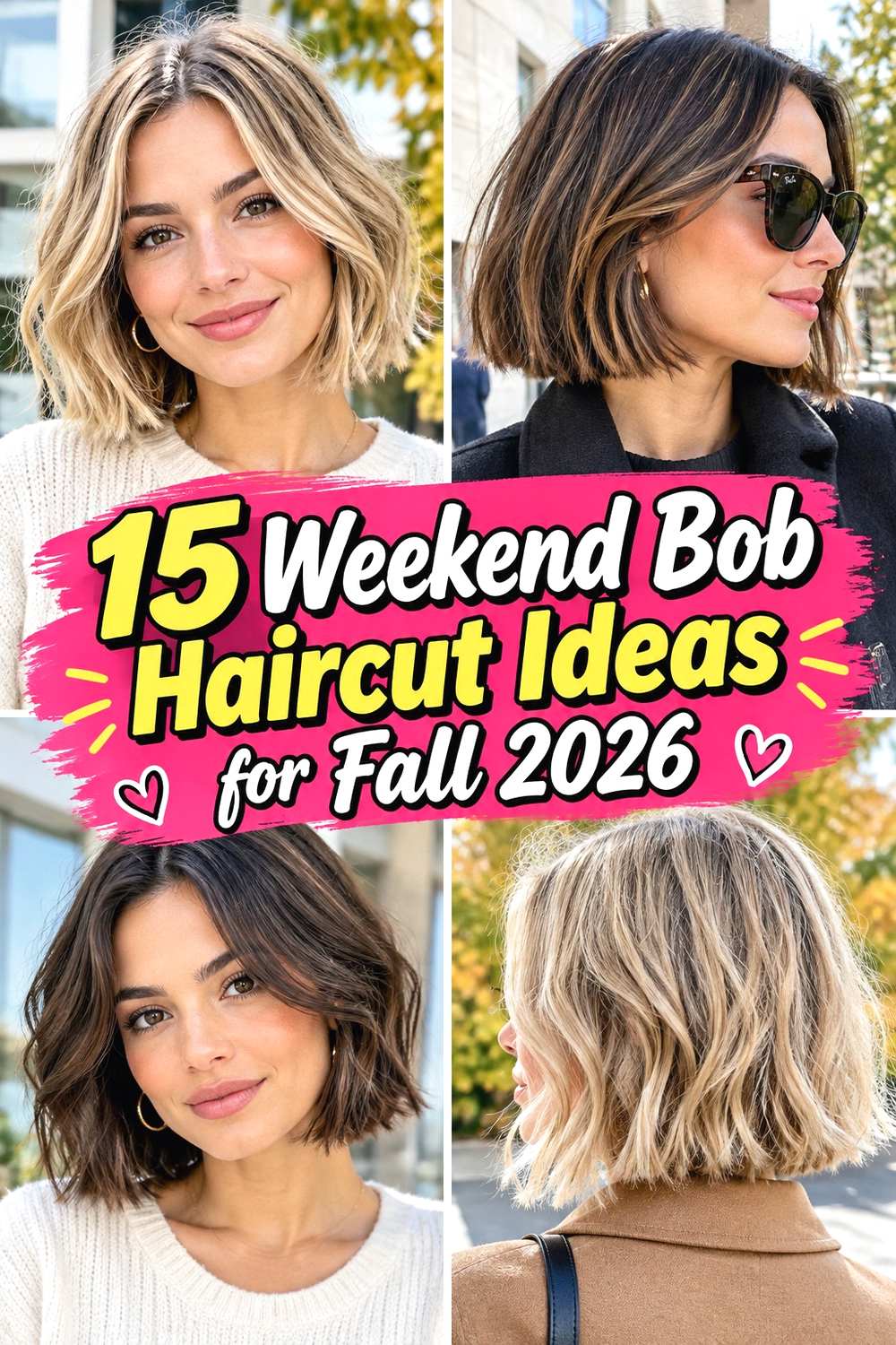 15 Weekend Bob Haircut Ideas for Fall 2026
