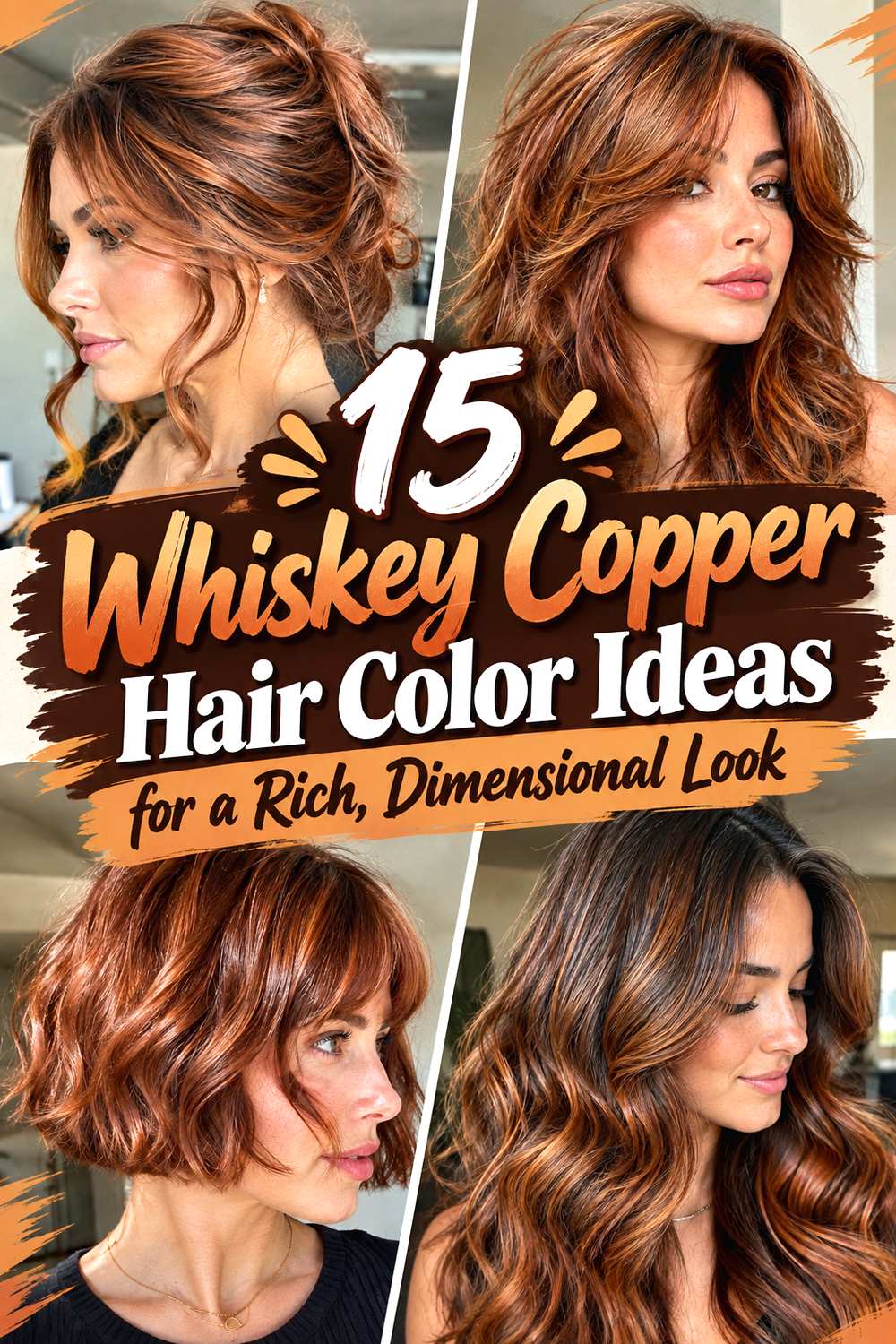 15 Whiskey Copper Hair Color Ideas for a Rich, Dimensional Look
