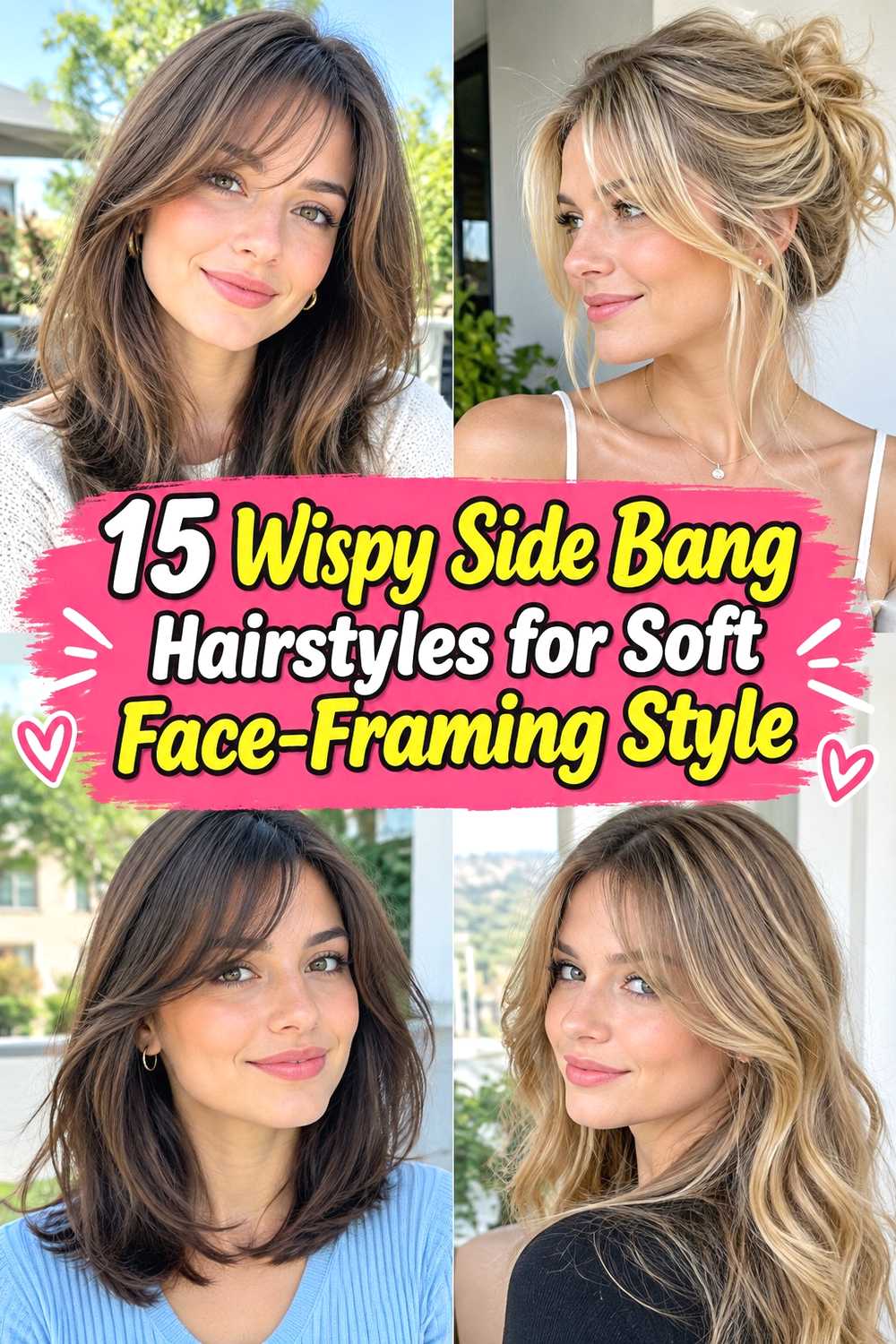 15 Wispy Side Bang Hairstyles for Soft Face-Framing Style
