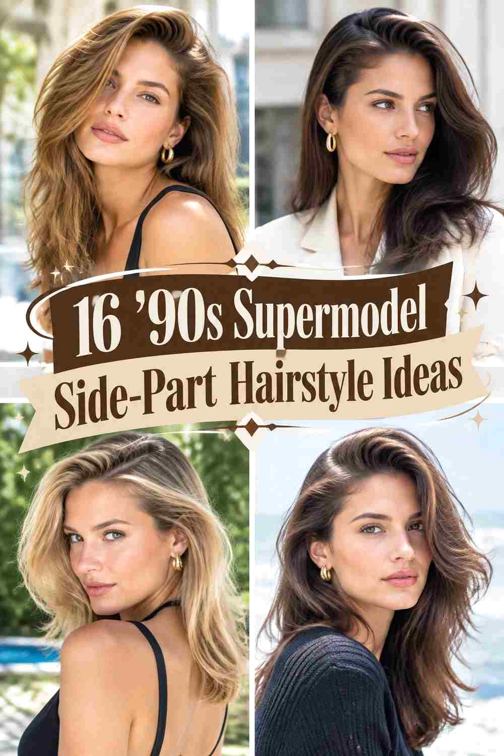 16 ’90s Supermodel Side-Part Hairstyle Ideas
