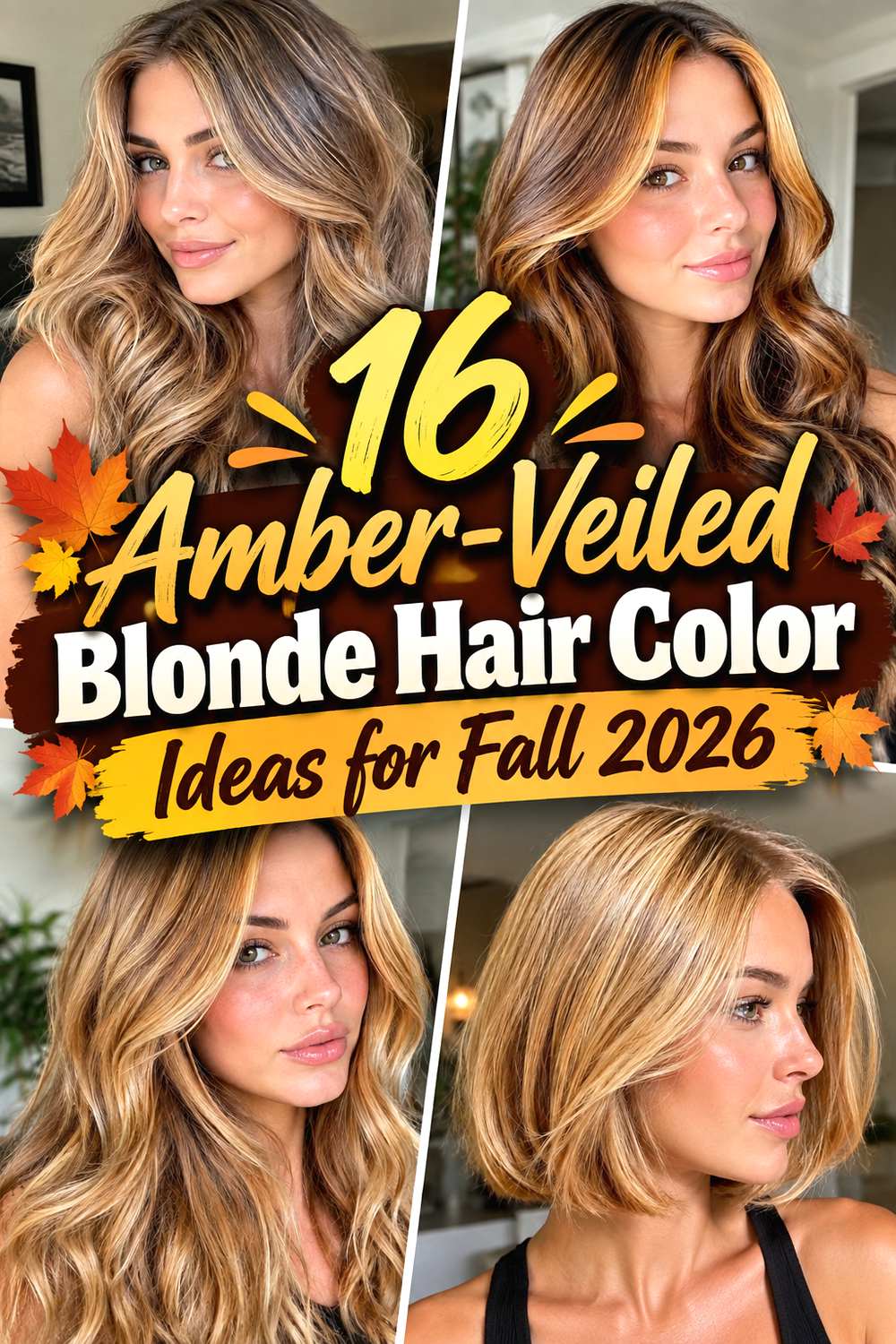 16 Amber-Veiled Blonde Hair Color Ideas for Fall 2026