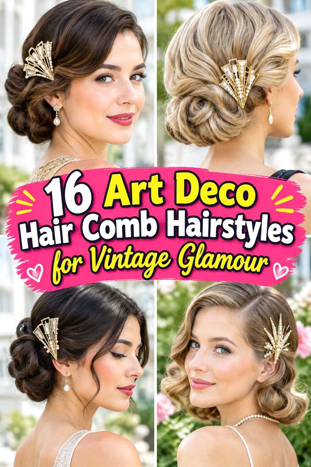 16 Art Deco Hair Comb Hairstyles for Vintage Glamour