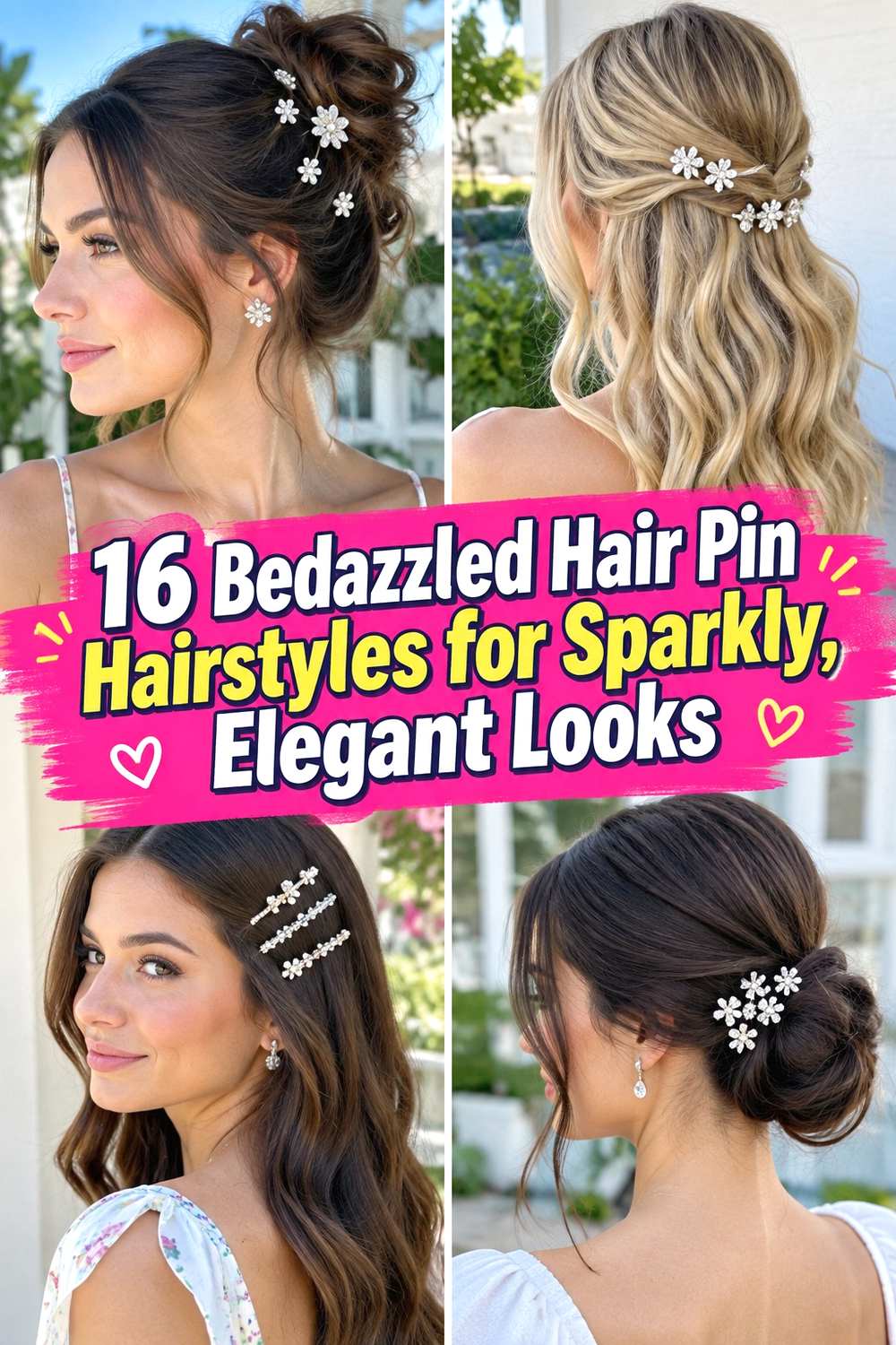 16 Bedazzled Hair Pin Hairstyles for Sparkly, Elegant Looks
