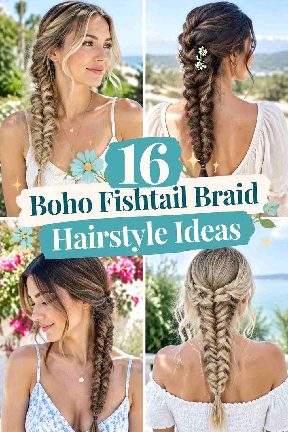 16 Boho Fishtail Braid Hairstyle Ideas