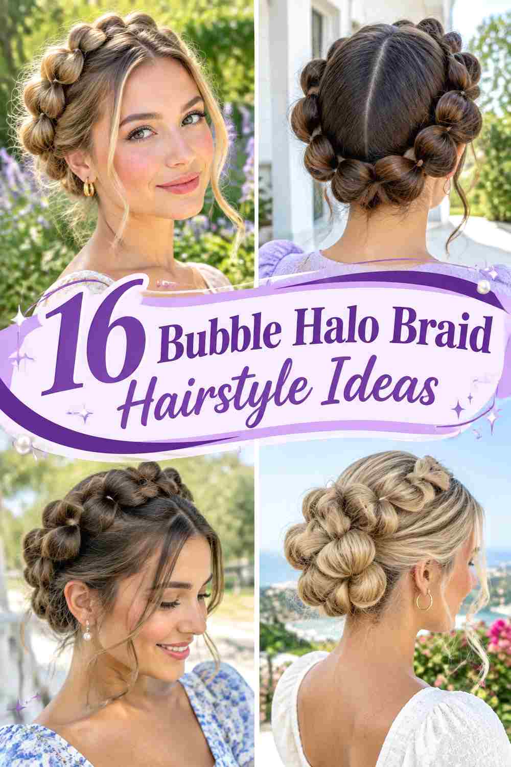 16 Bubble Halo Braid Hairstyle Ideas