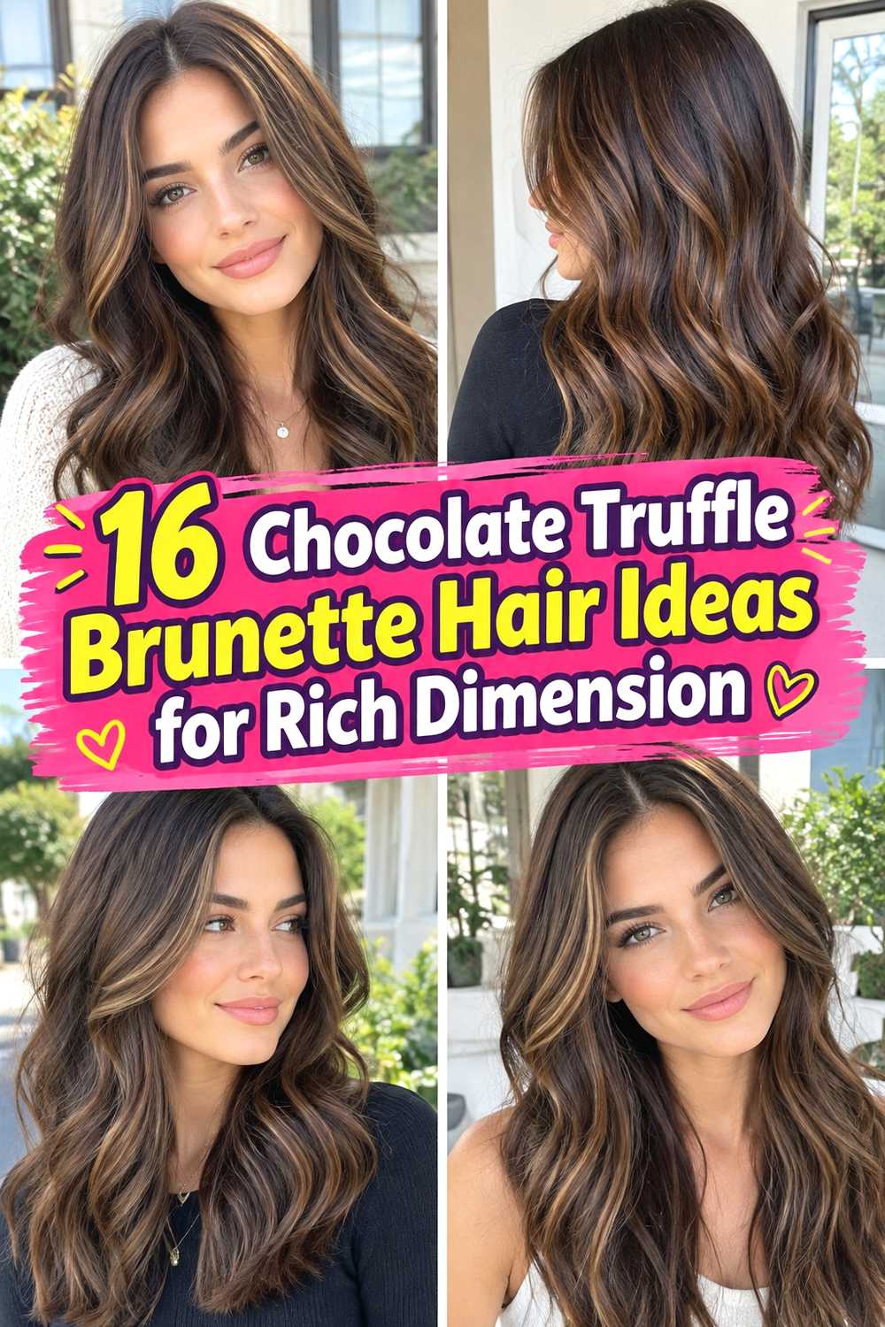 16 Chocolate Truffle Brunette Hair Ideas for Rich Dimension