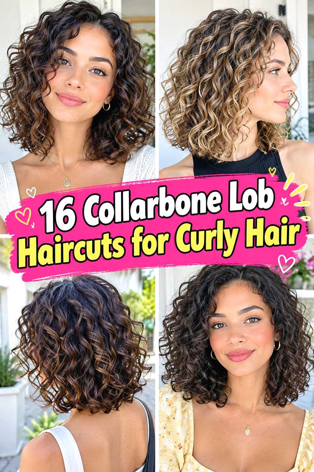 16 Collarbone Lob Haircuts for Curly Hair