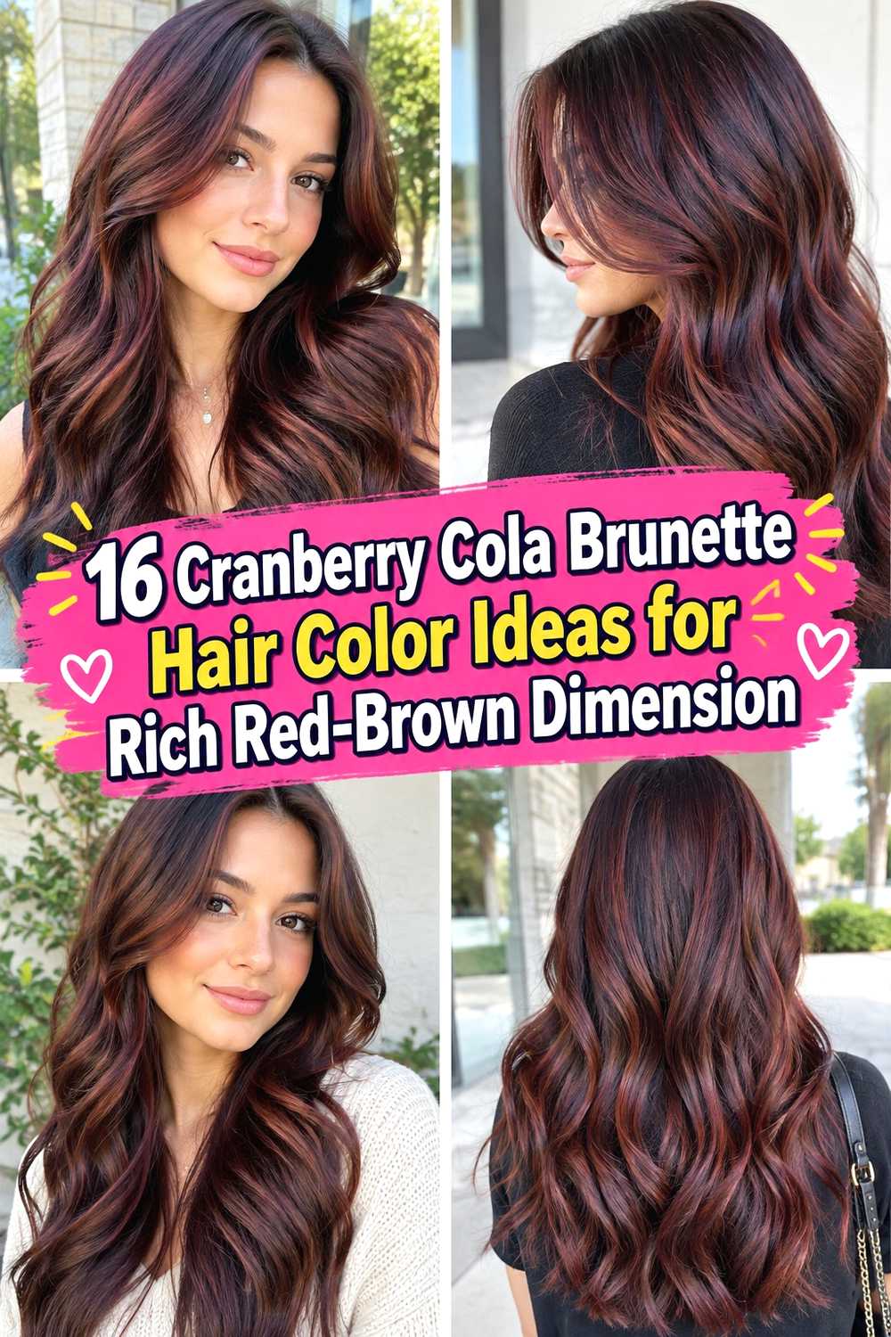 16 Cranberry Cola Brunette Hair Color Ideas for Rich Red-Brown Dimension