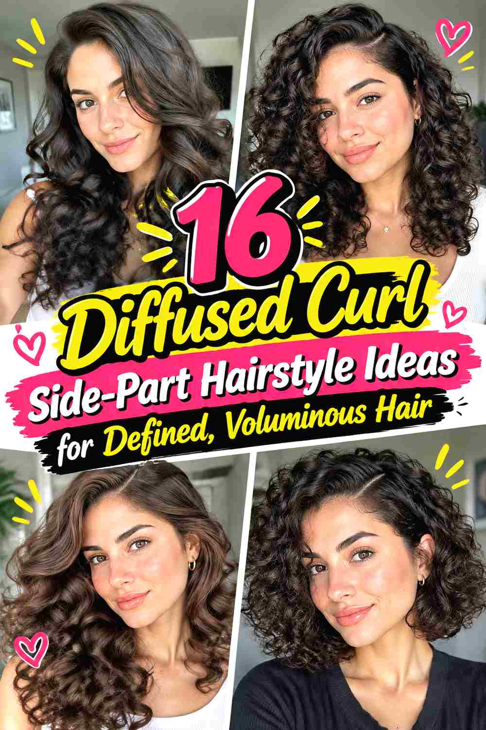 16 Diffused Curl Side-Part Hairstyle Ideas for Defined, Voluminous Hair