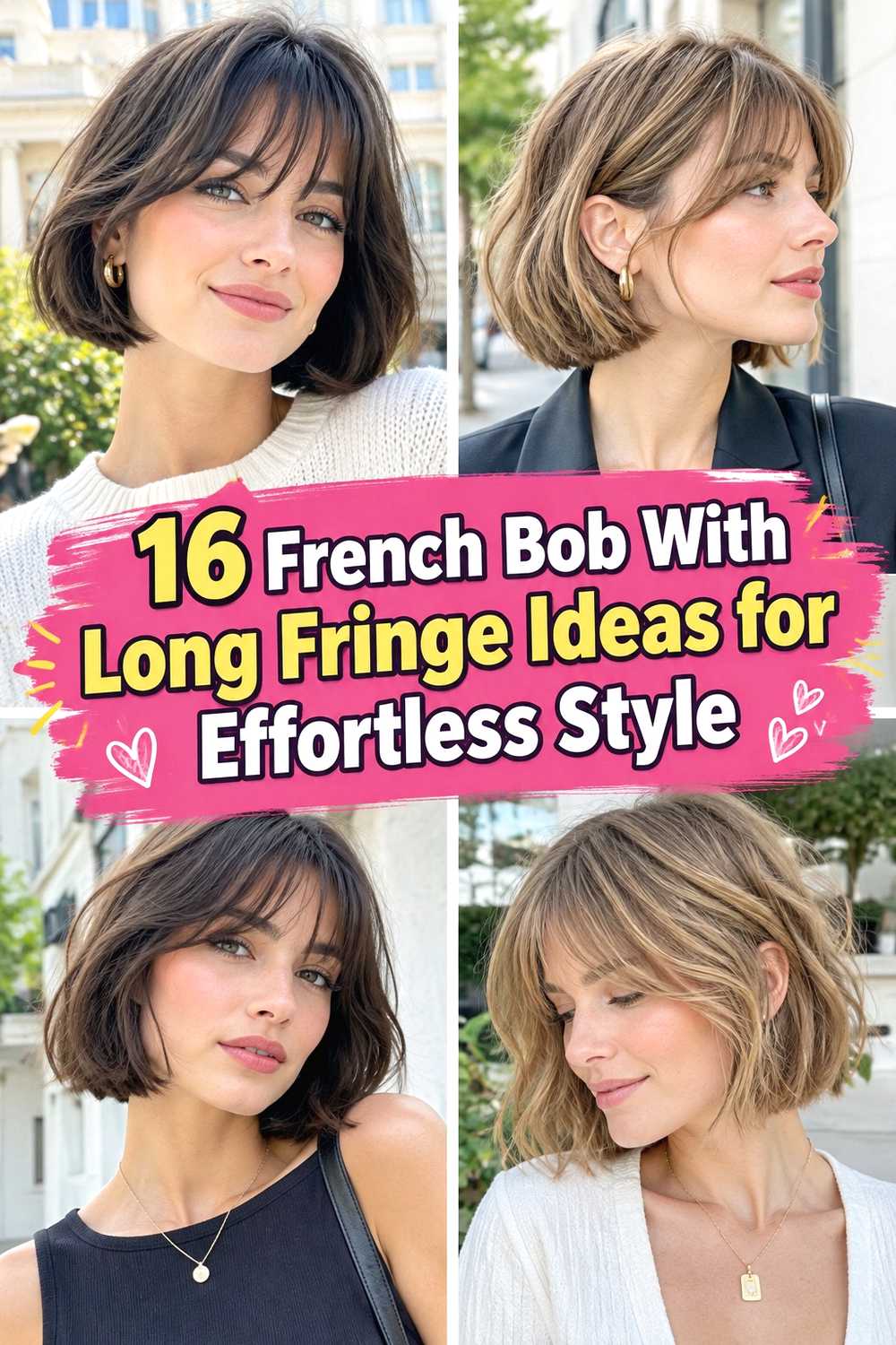 16 French Bob With Long Fringe Ideas for Effortless Style