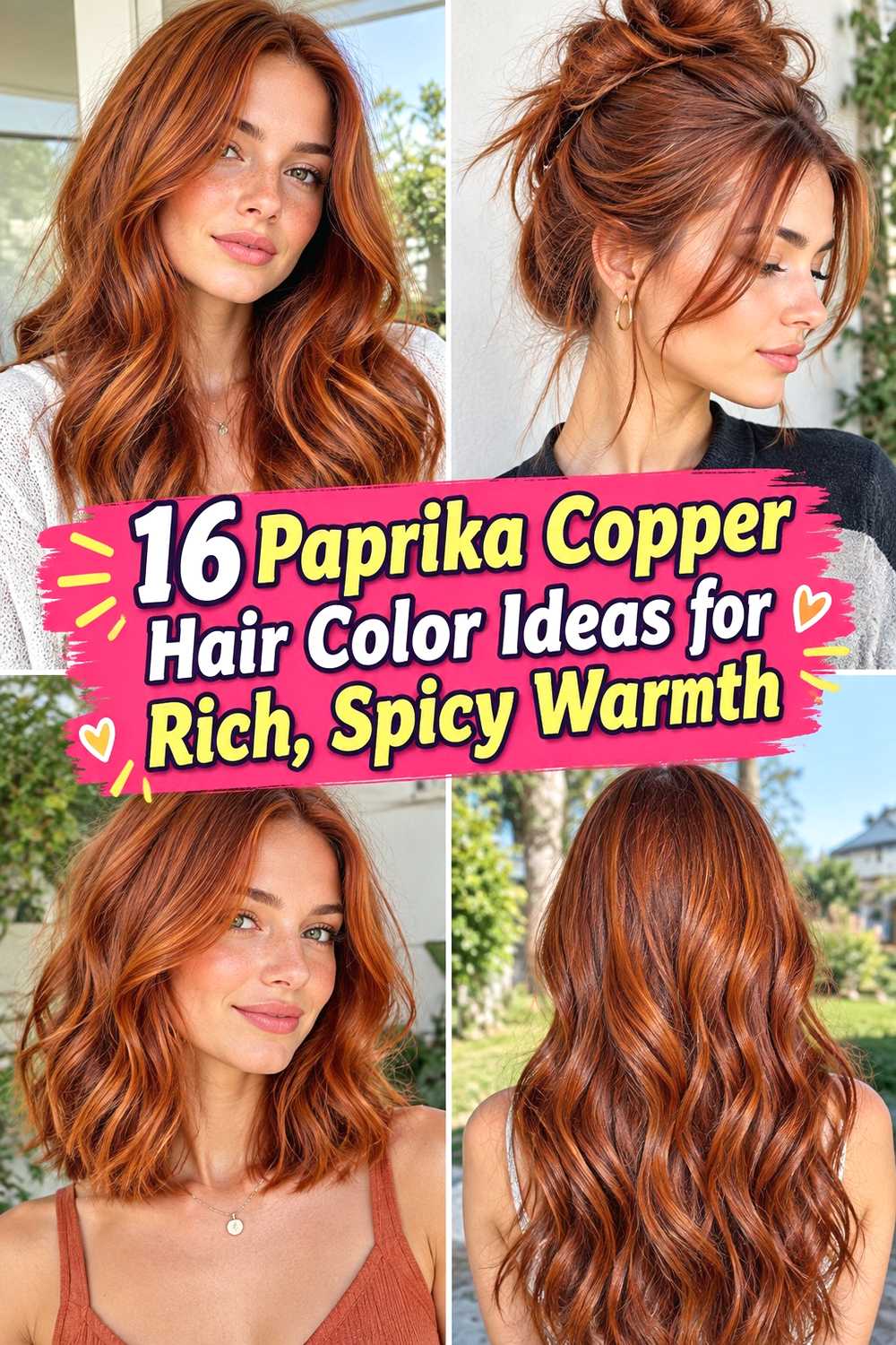 16 Paprika Copper Hair Color Ideas for Rich, Spicy Warmth
