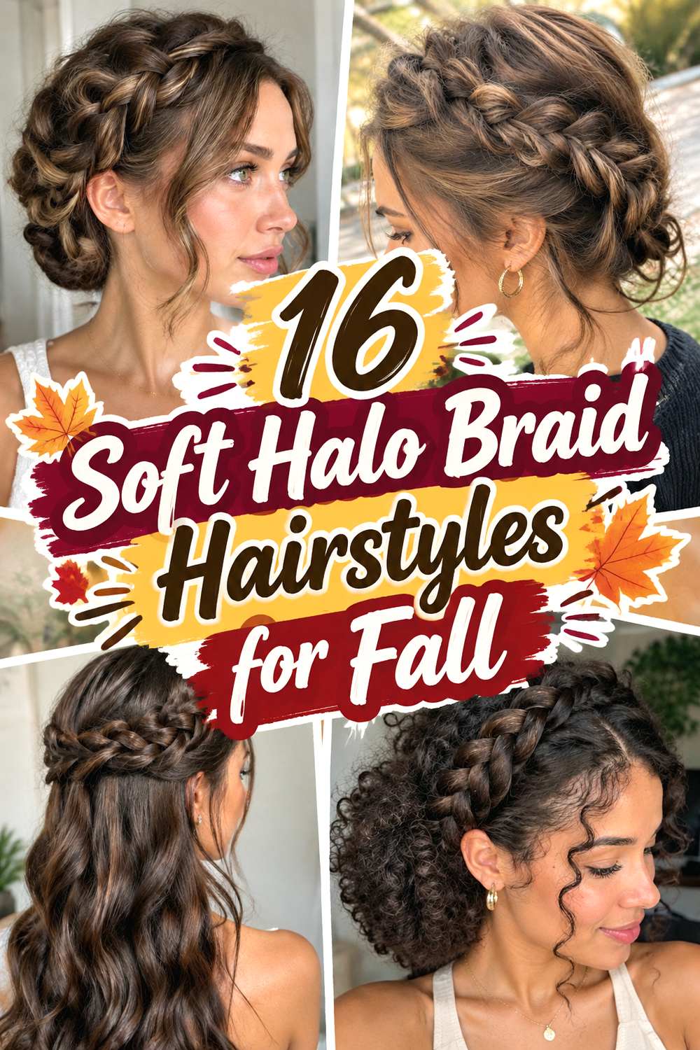 16 Soft Halo Braid Hairstyles for Fall