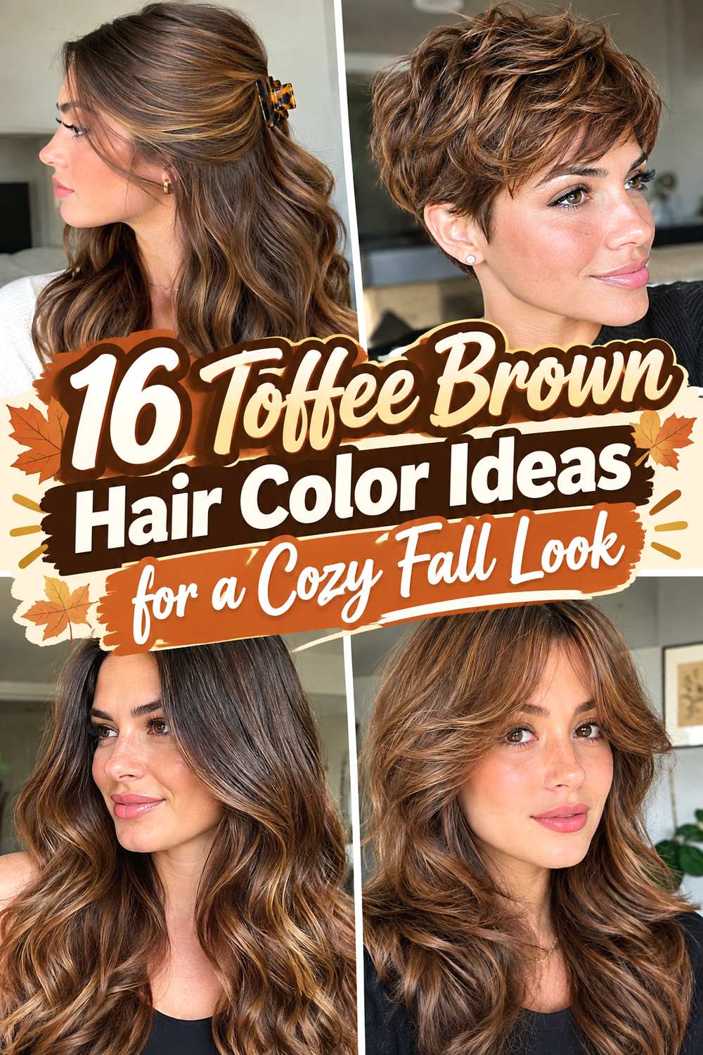 16 Toffee Brown Hair Color Ideas for a Cozy Fall Look