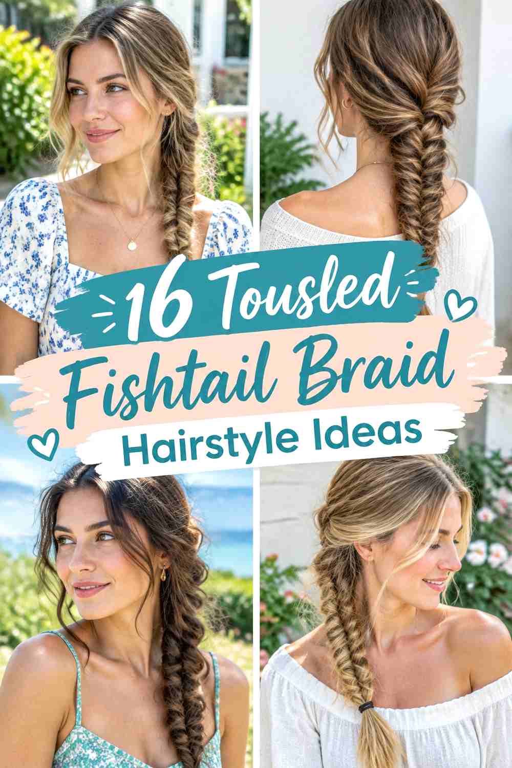 16 Tousled Fishtail Braid Hairstyle Ideas
