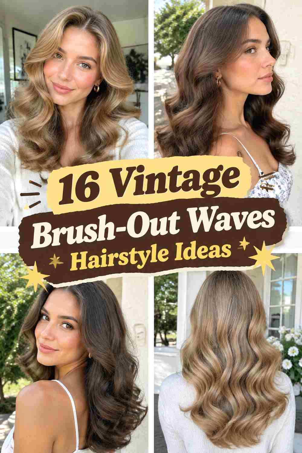 16 Vintage Brush-Out Waves Hairstyle Ideas