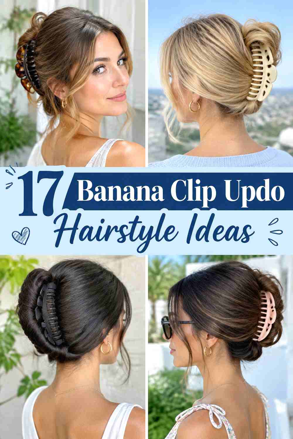 17 Banana Clip Updo Hairstyle Ideas