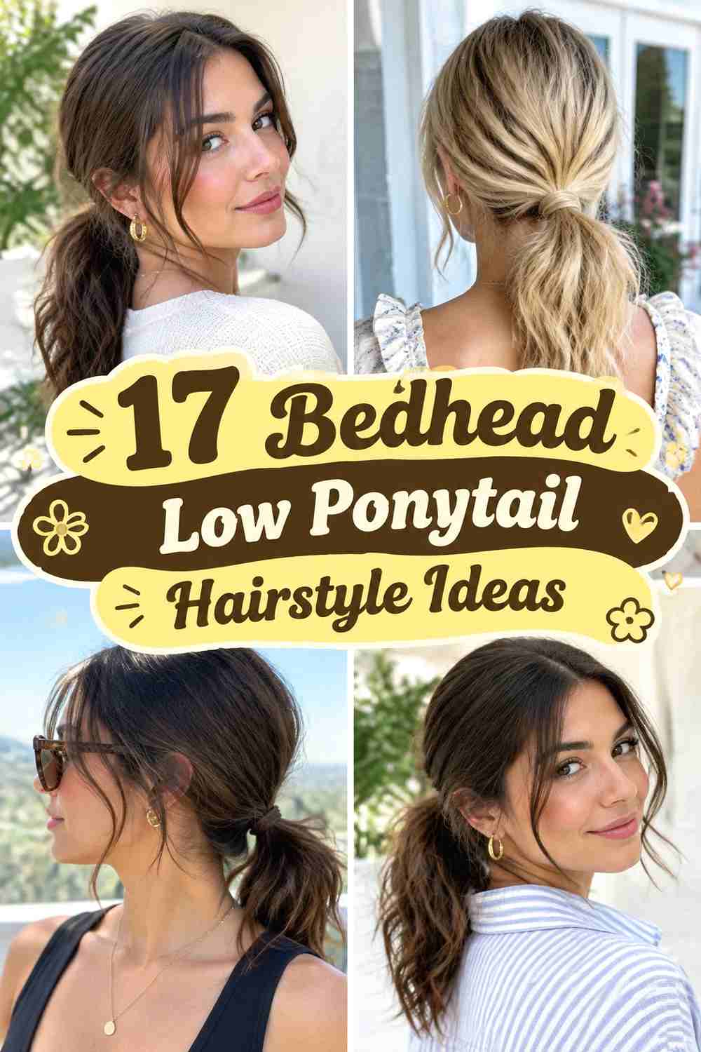 17 Bedhead Low Ponytail Hairstyle Ideas