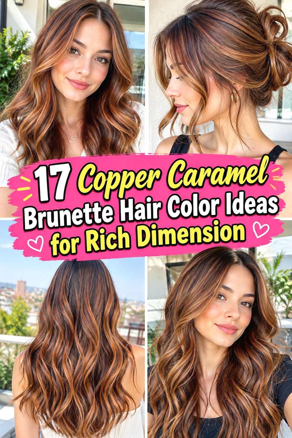 17 Copper Caramel Brunette Hair Color Ideas for Rich Dimension