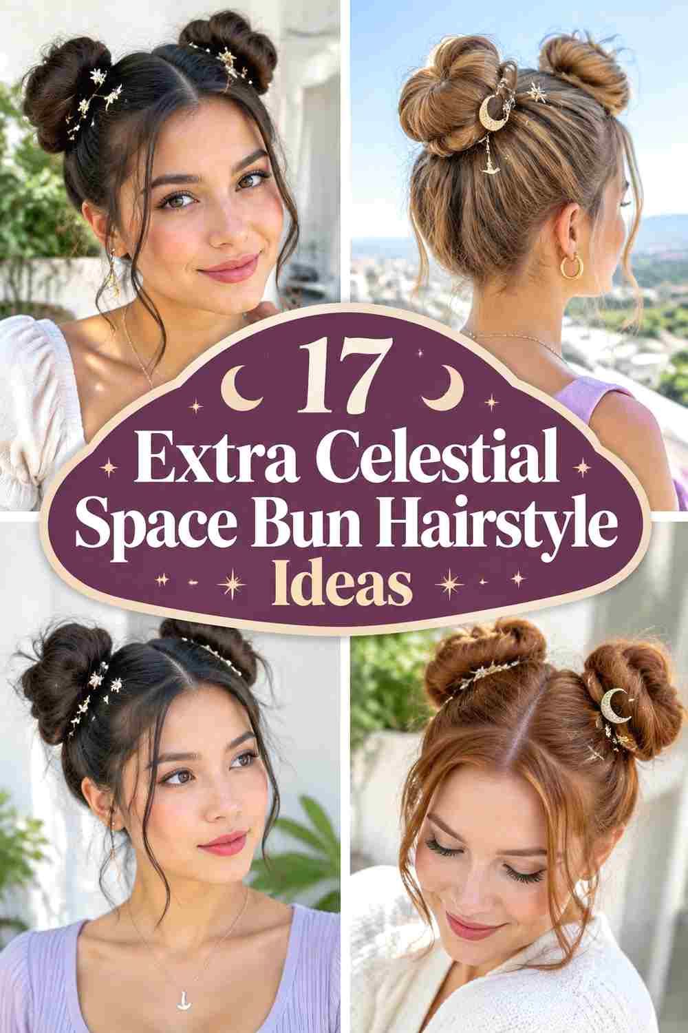 17 Extra Celestial Space Bun Hairstyle Ideas