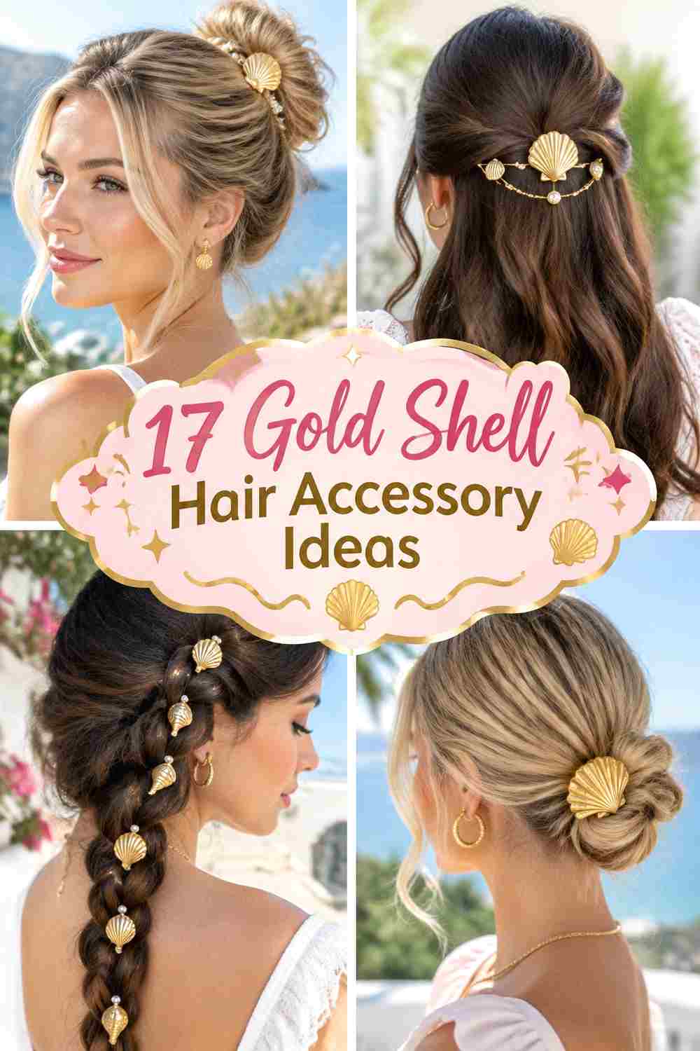 17 Gold Shell Hair Accessory Ideas