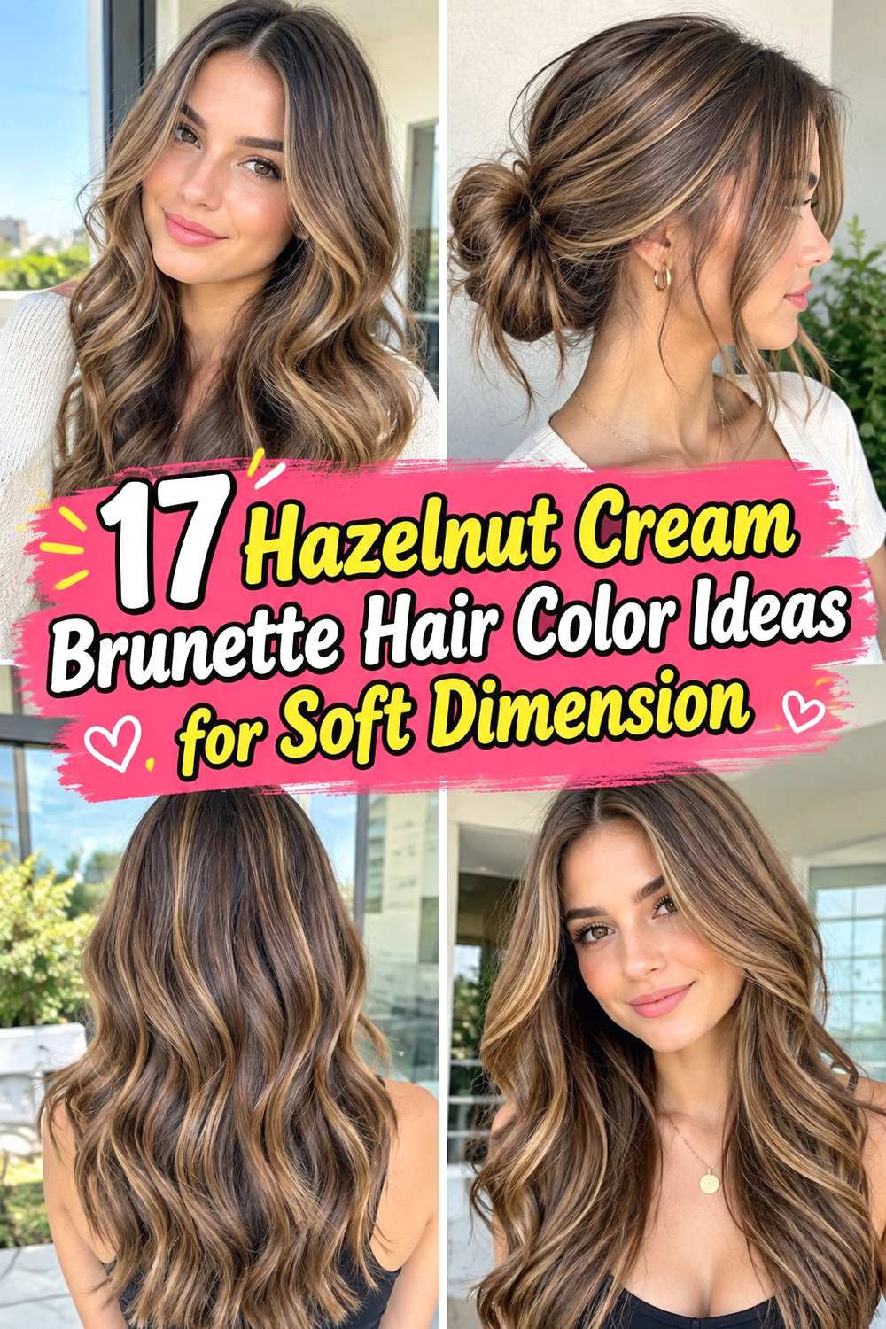 17 Hazelnut Cream Brunette Hair Color Ideas for Soft Dimension