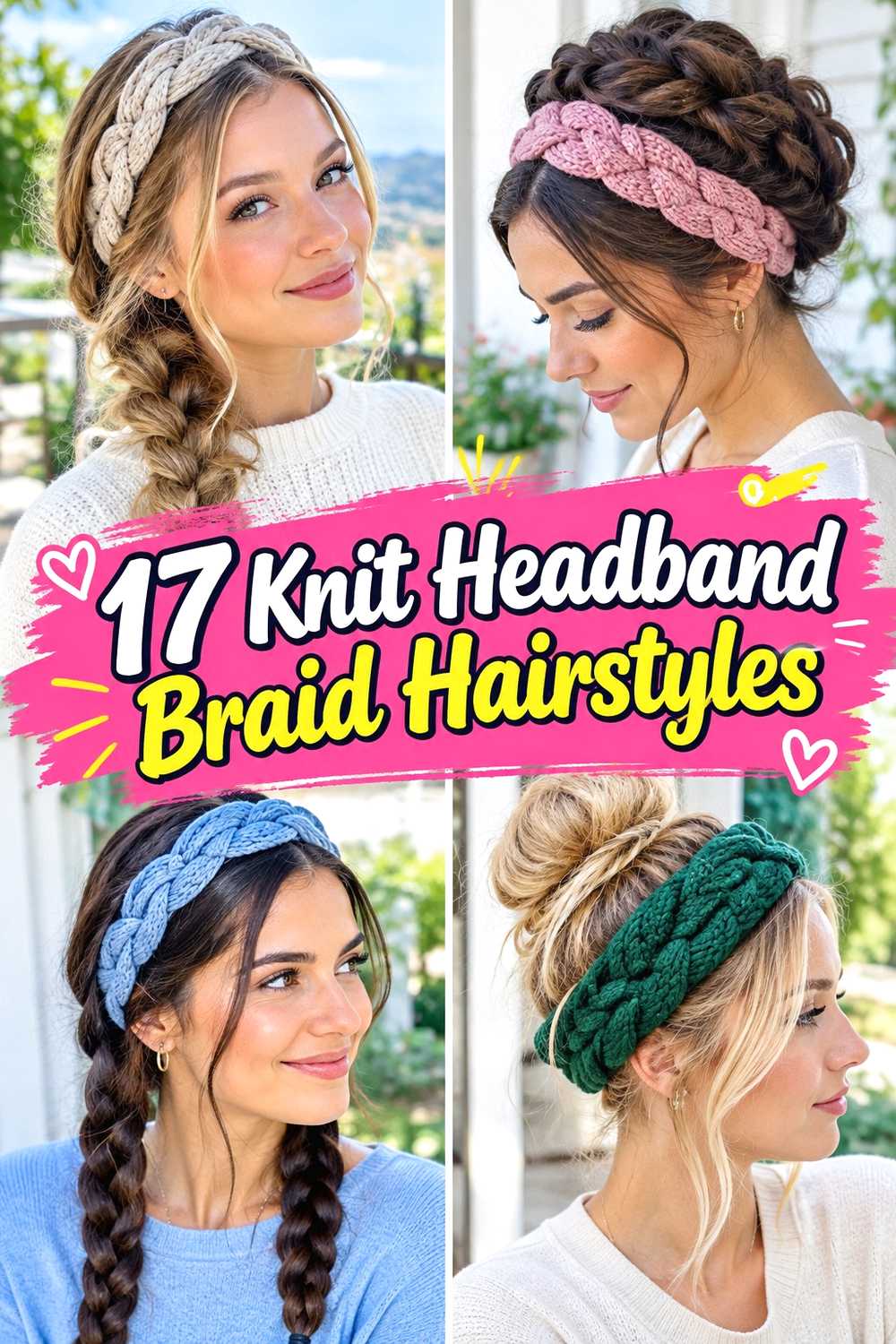 17 Knit Headband Braid Hairstyles