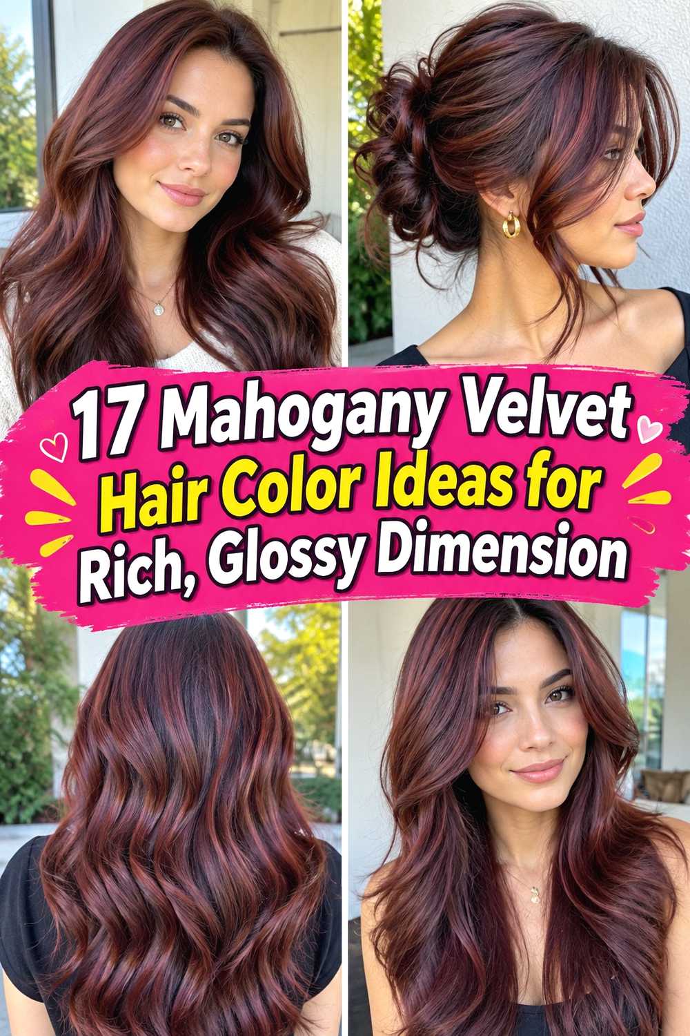17 Mahogany Velvet Hair Color Ideas for Rich, Glossy Dimension