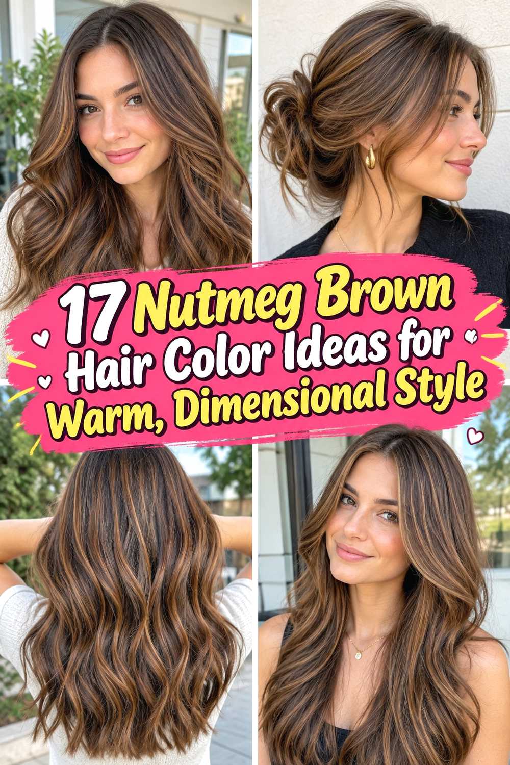 17 Nutmeg Brown Hair Color Ideas for Warm, Dimensional Style