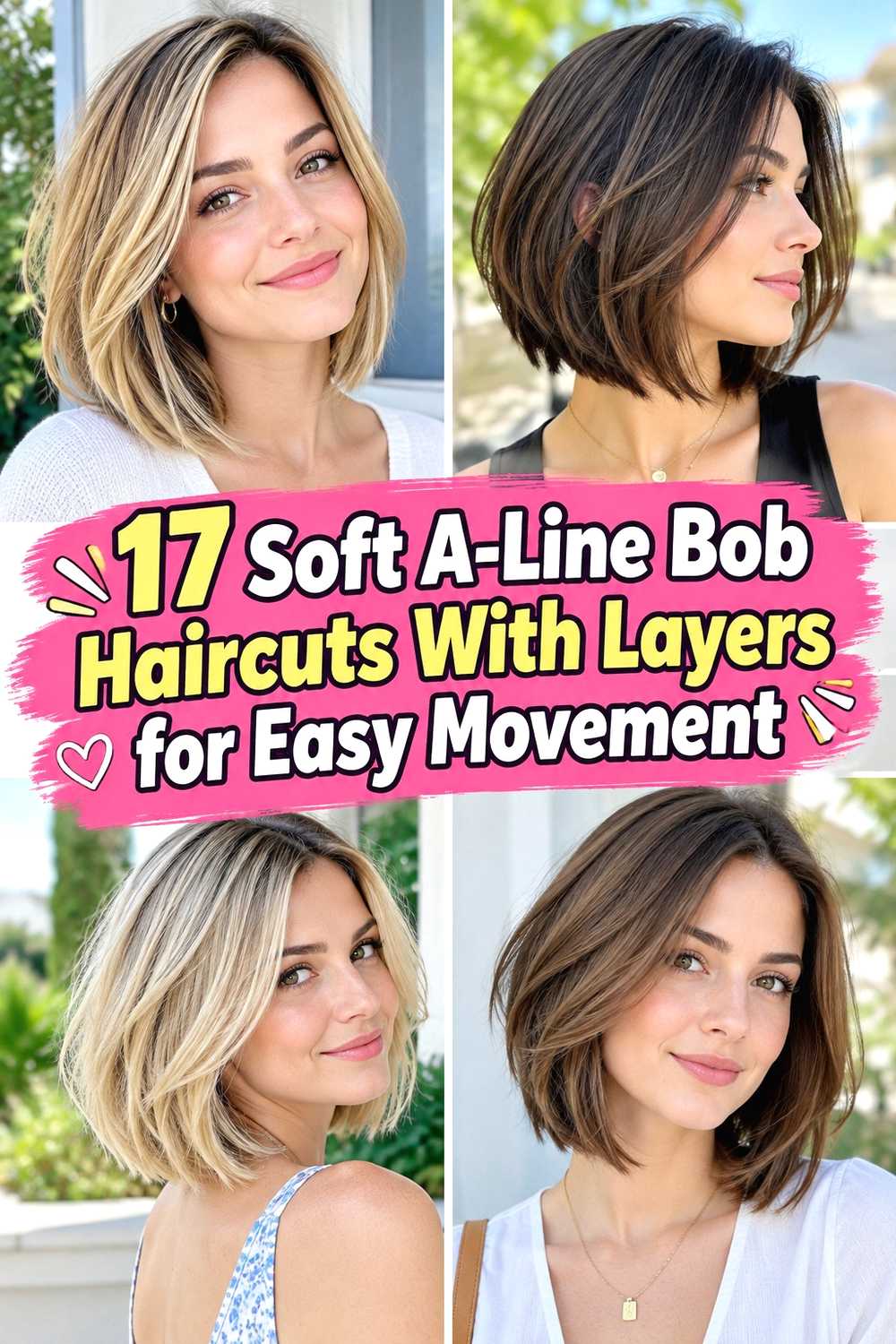 17 Soft A-Line Bob Haircuts With Layers for Easy Movement