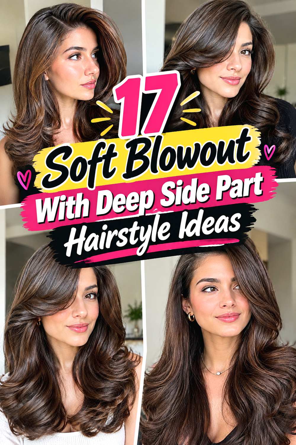 17 Soft Blowout With Deep Side Part Hairstyle Ideas