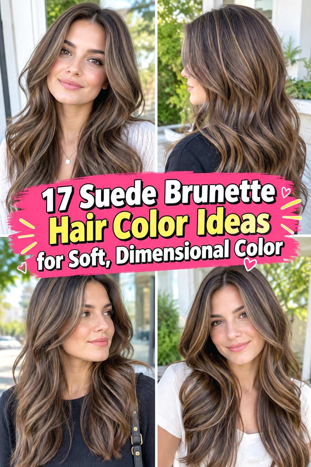 17 Suede Brunette Hair Color Ideas for Soft, Dimensional Color