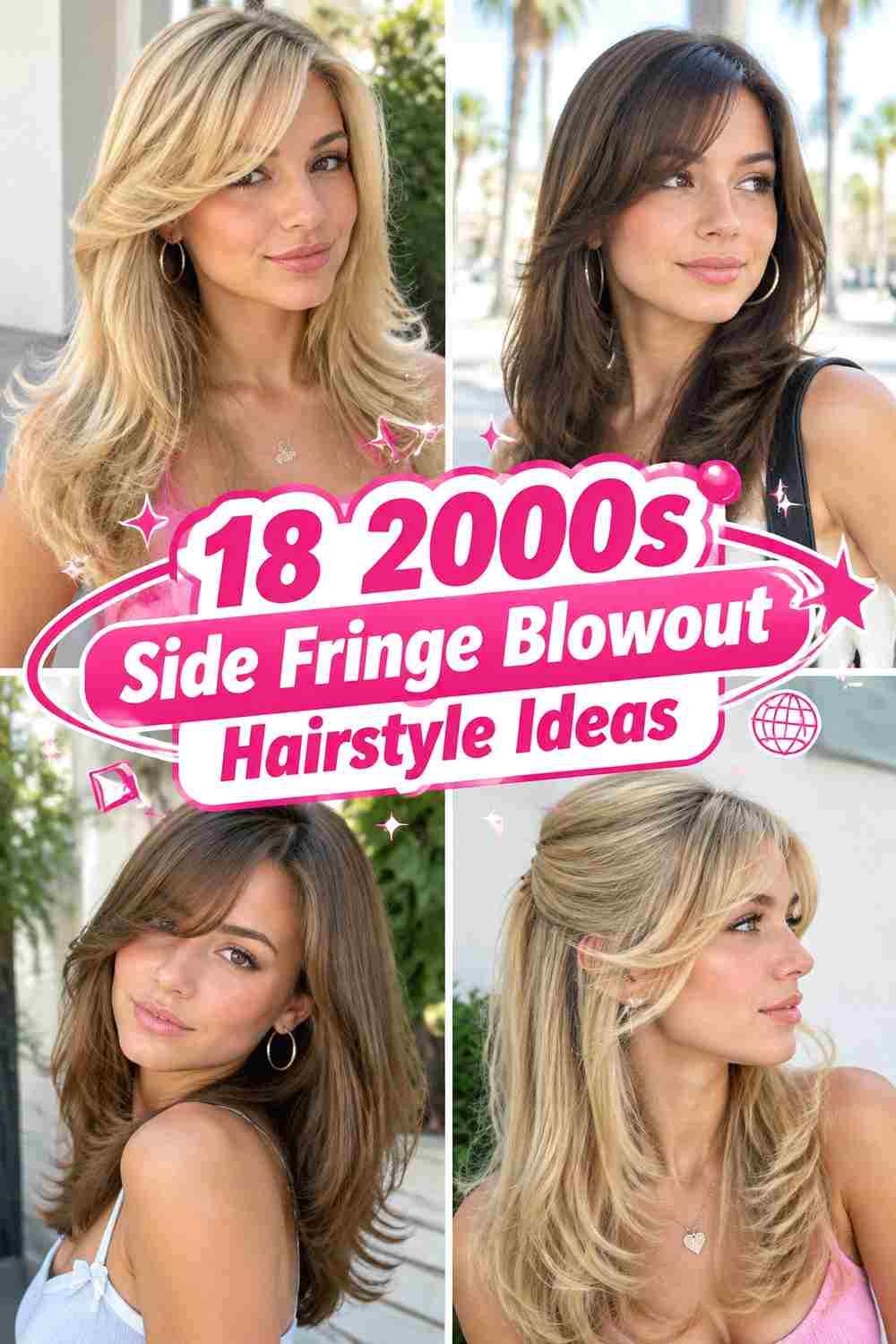 18 2000s Side Fringe Blowout Hairstyle Ideas