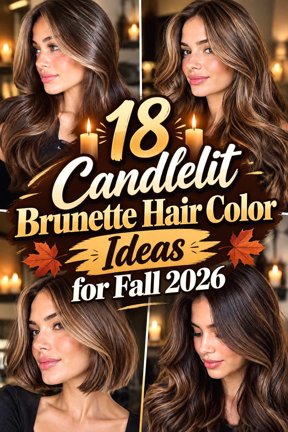 18 Candlelit Brunette Hair Color Ideas for Fall 2026