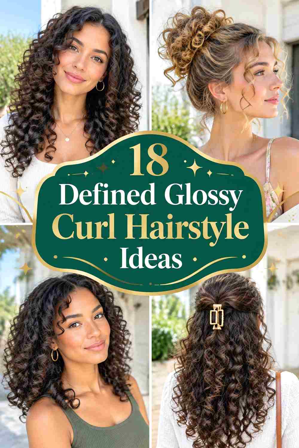 18 Defined Glossy Curl Hairstyle Ideas
