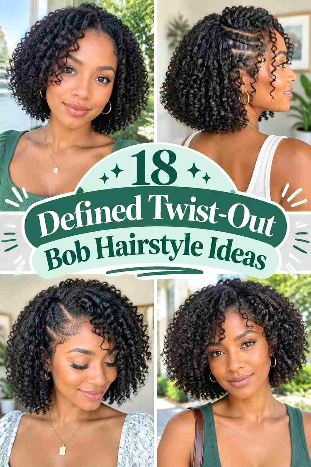 18 Defined Twist-Out Bob Hairstyle Ideas