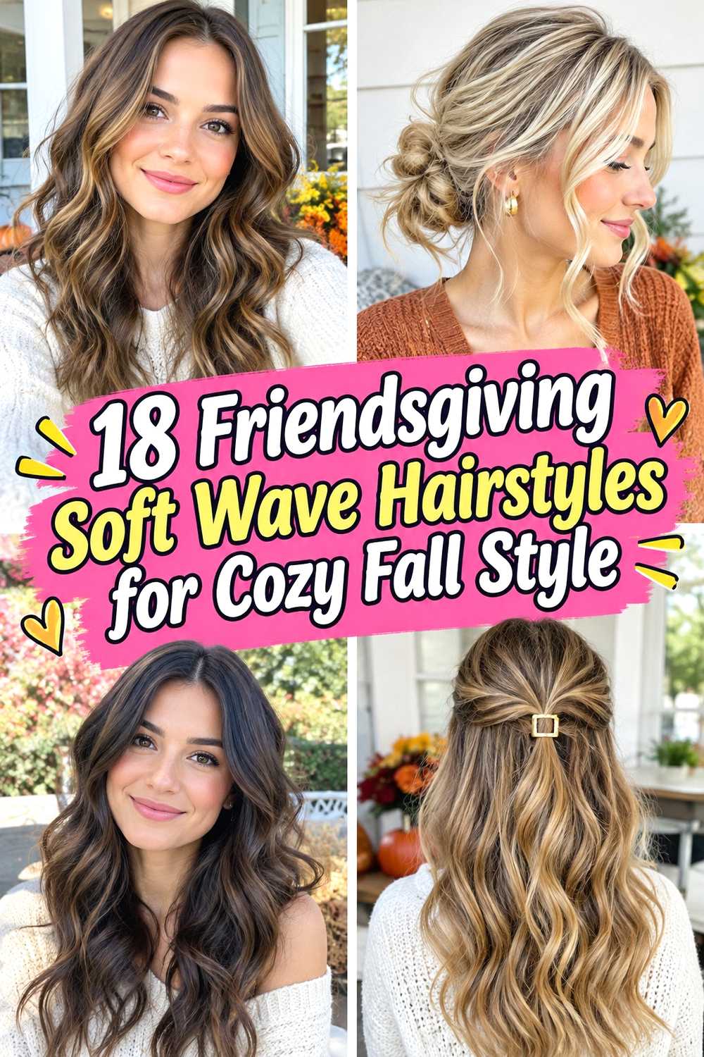 18 Friendsgiving Soft Wave Hairstyles for Cozy Fall Style