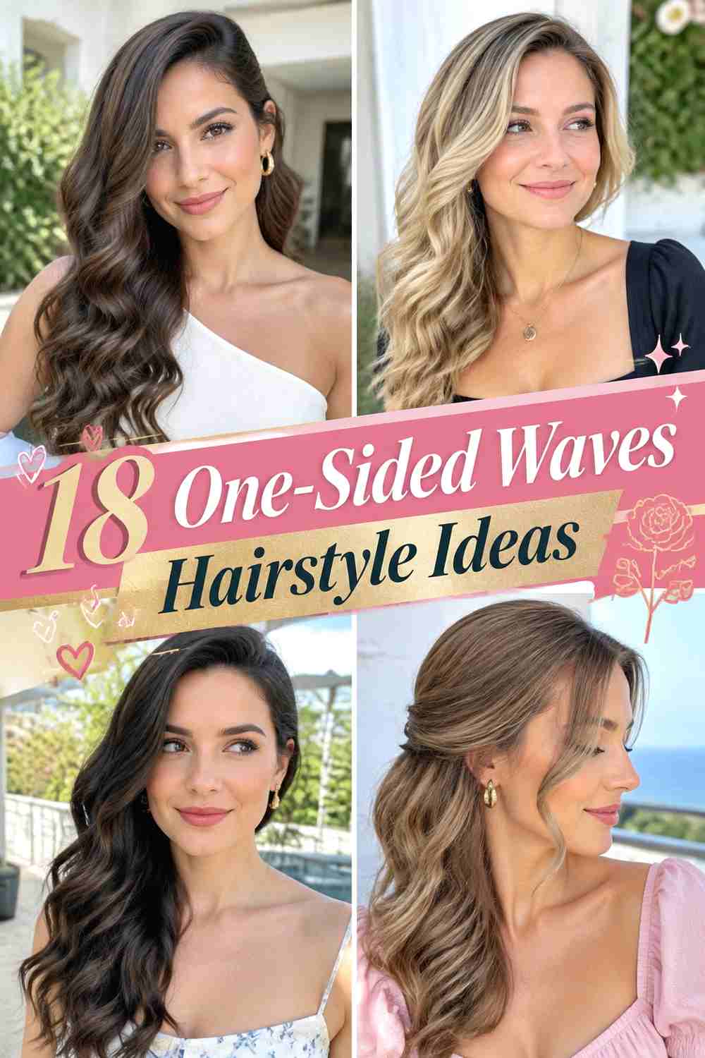 18 One-Sided Waves Hairstyle Ideas