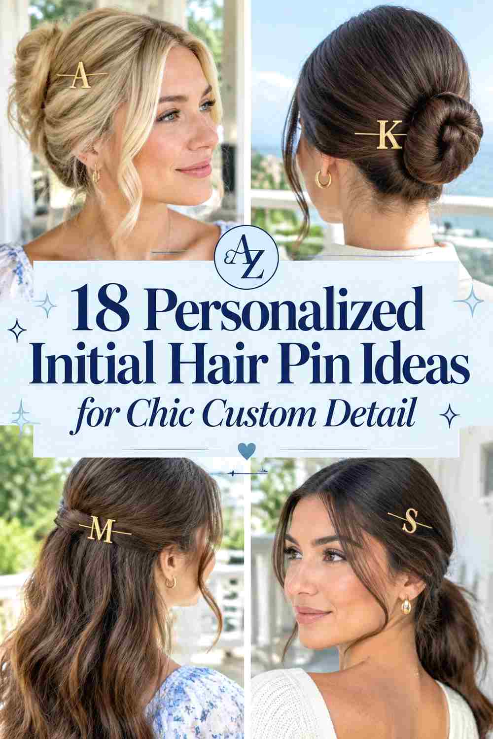 18 Personalized Initial Hair Pin Ideas for Chic Custom Detail