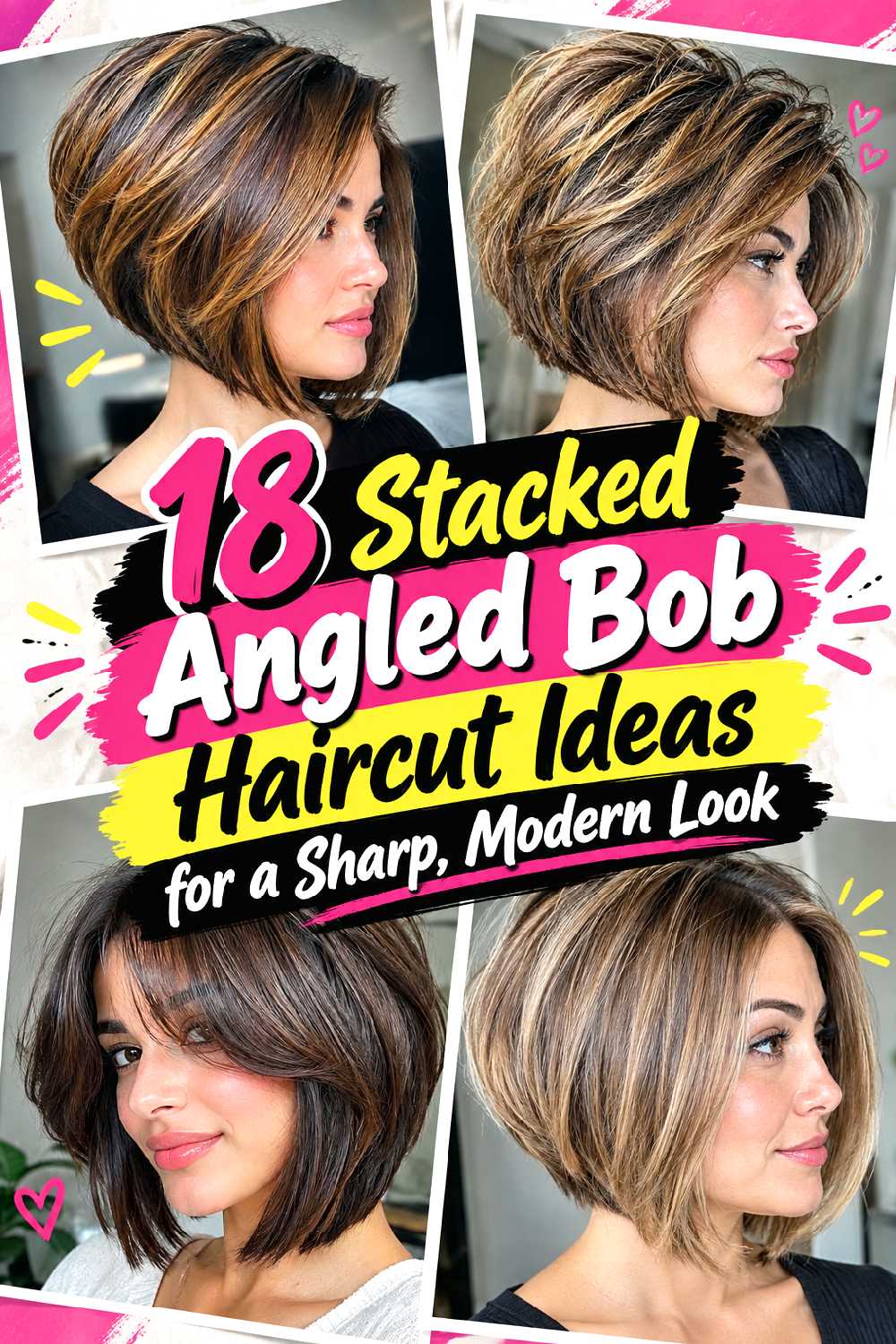 18 Stacked Angled Bob Haircut Ideas for a Sharp, Modern Look