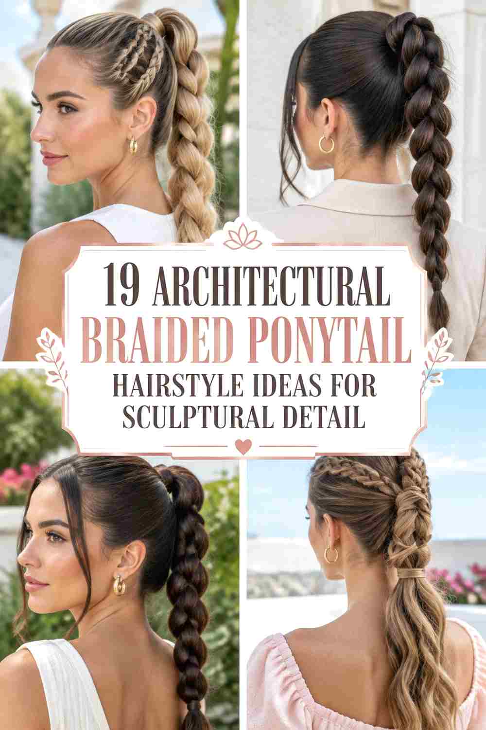 19 Architectural Braided Ponytail Hairstyle Ideas for Sculptural Detail